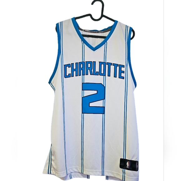 Charlotte Hornets #2 White & Turquoise Jersey – Size  M LaMelo Ball Fanatics - Picture 2 of 3